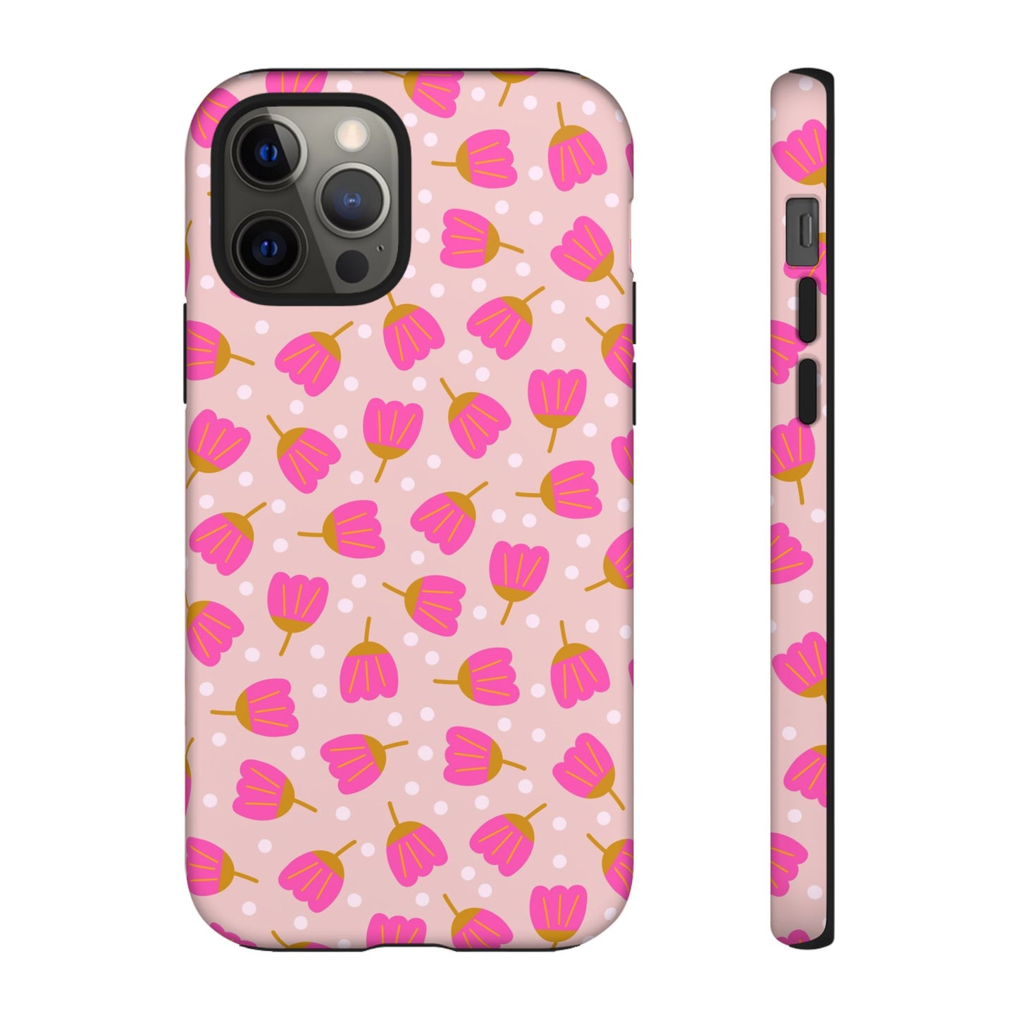 Phone Case: Bright Pink Flowers