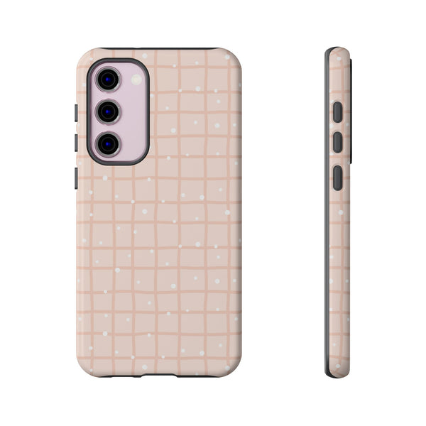 Phone Case: Grid with White Dots