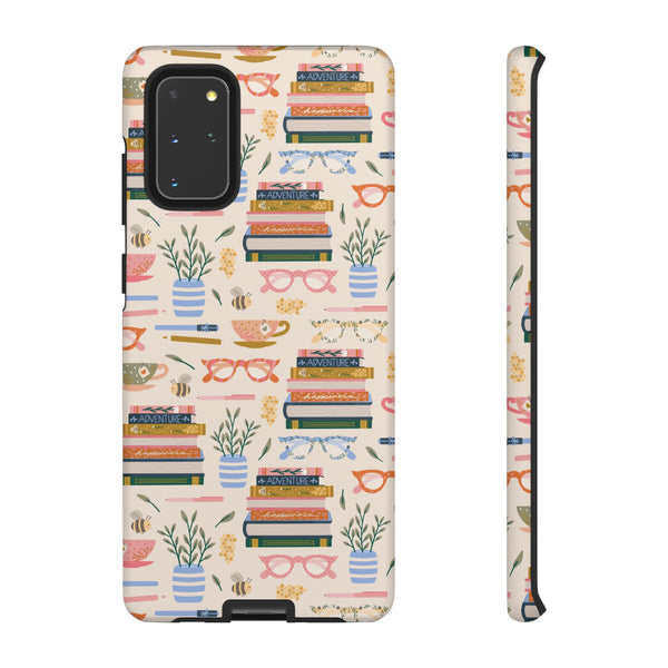 Phone Case: Bookish on Cream