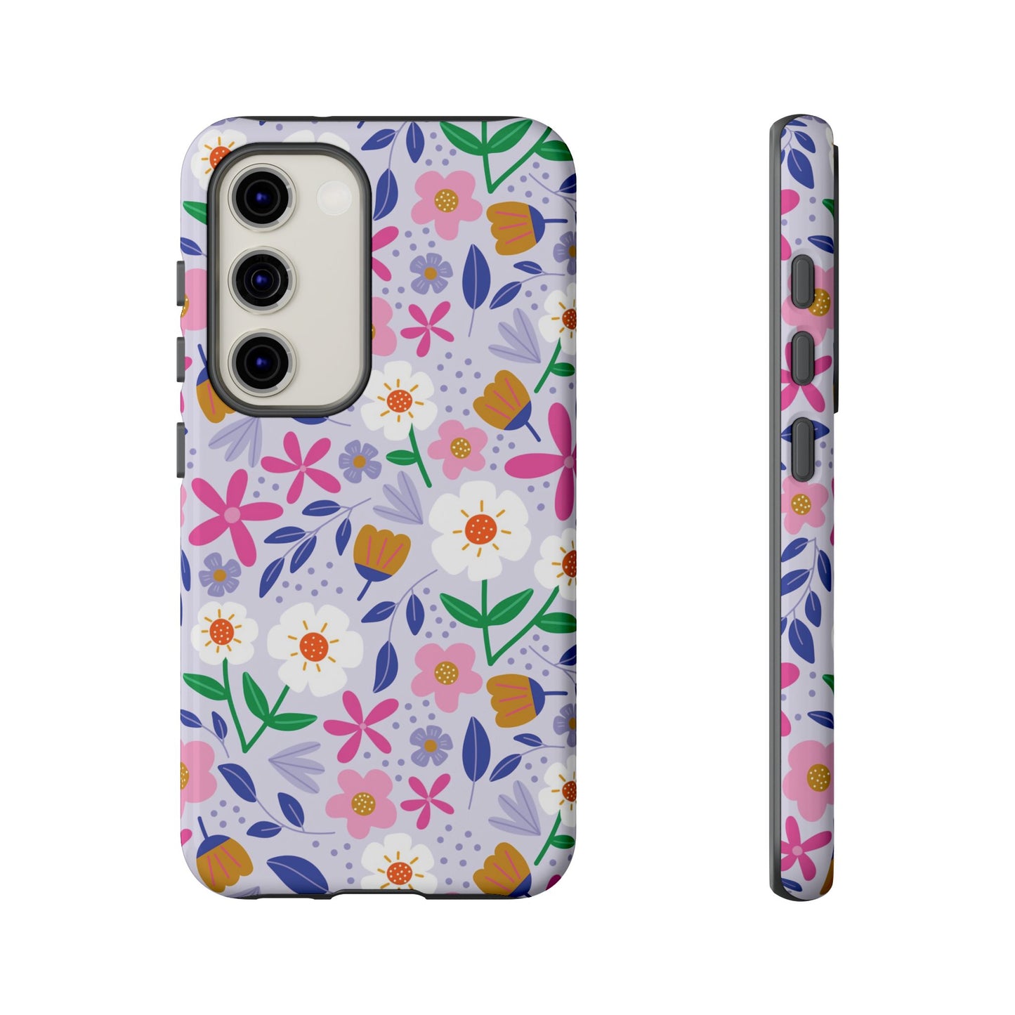 Phone Case: Blooms on Lilac
