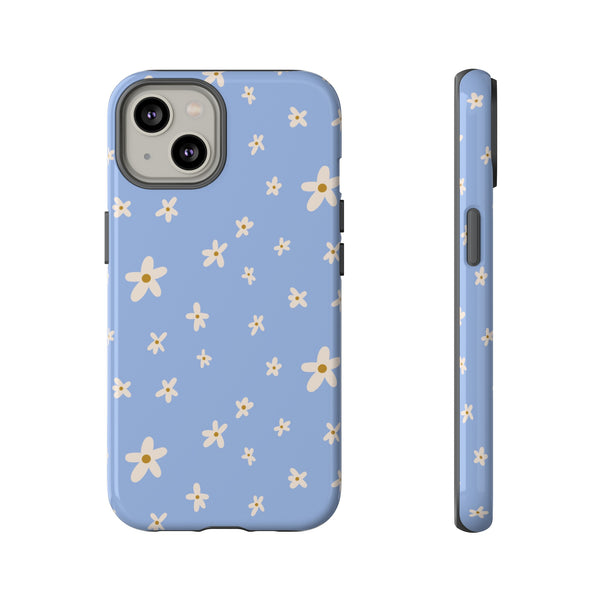 Phone Case: Daisies on Blue
