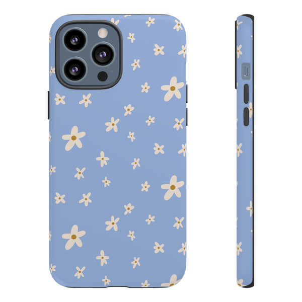 Phone Case: Daisies on Blue