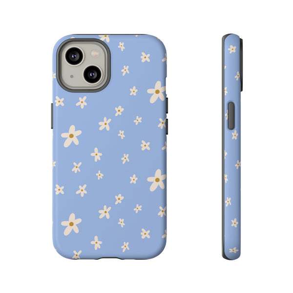 Phone Case: Daisies on Blue