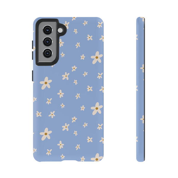 Phone Case: Daisies on Blue