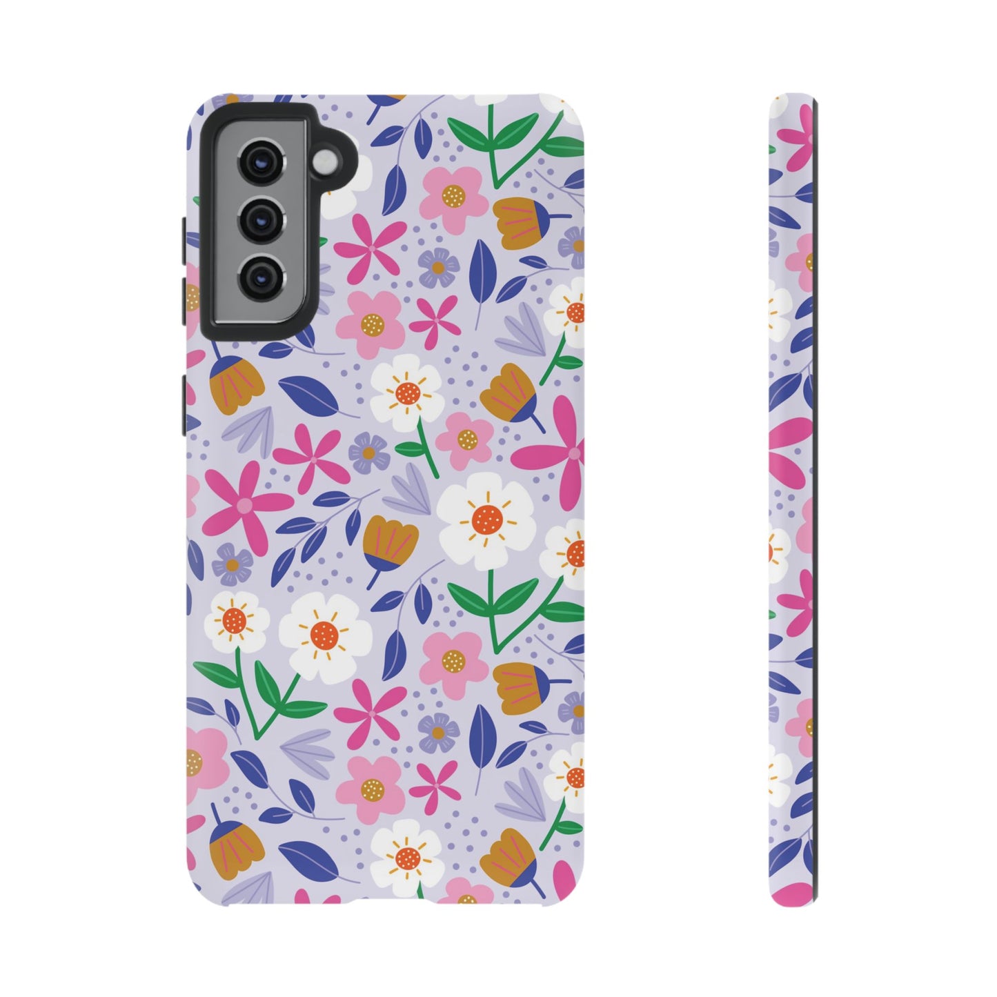Phone Case: Blooms on Lilac