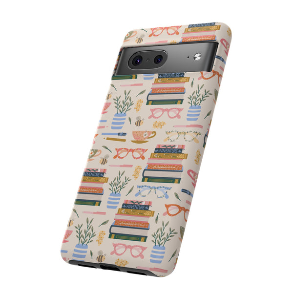 Phone Case: Bookish on Cream
