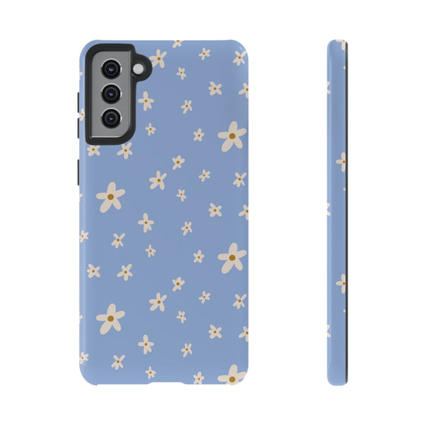Phone Case: Daisies on Blue