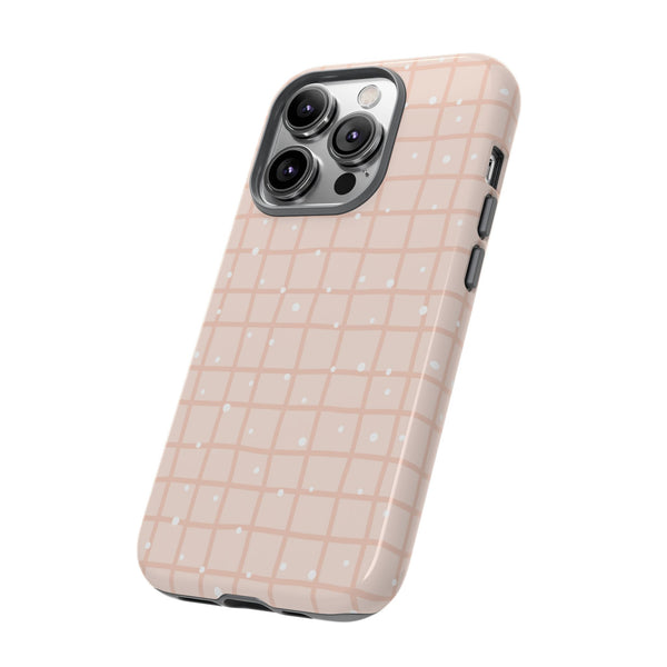 Phone Case: Grid with White Dots