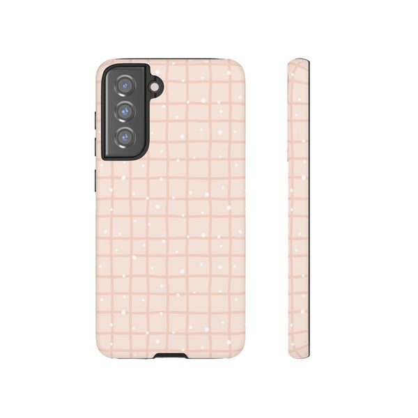 Phone Case: Grid with White Dots