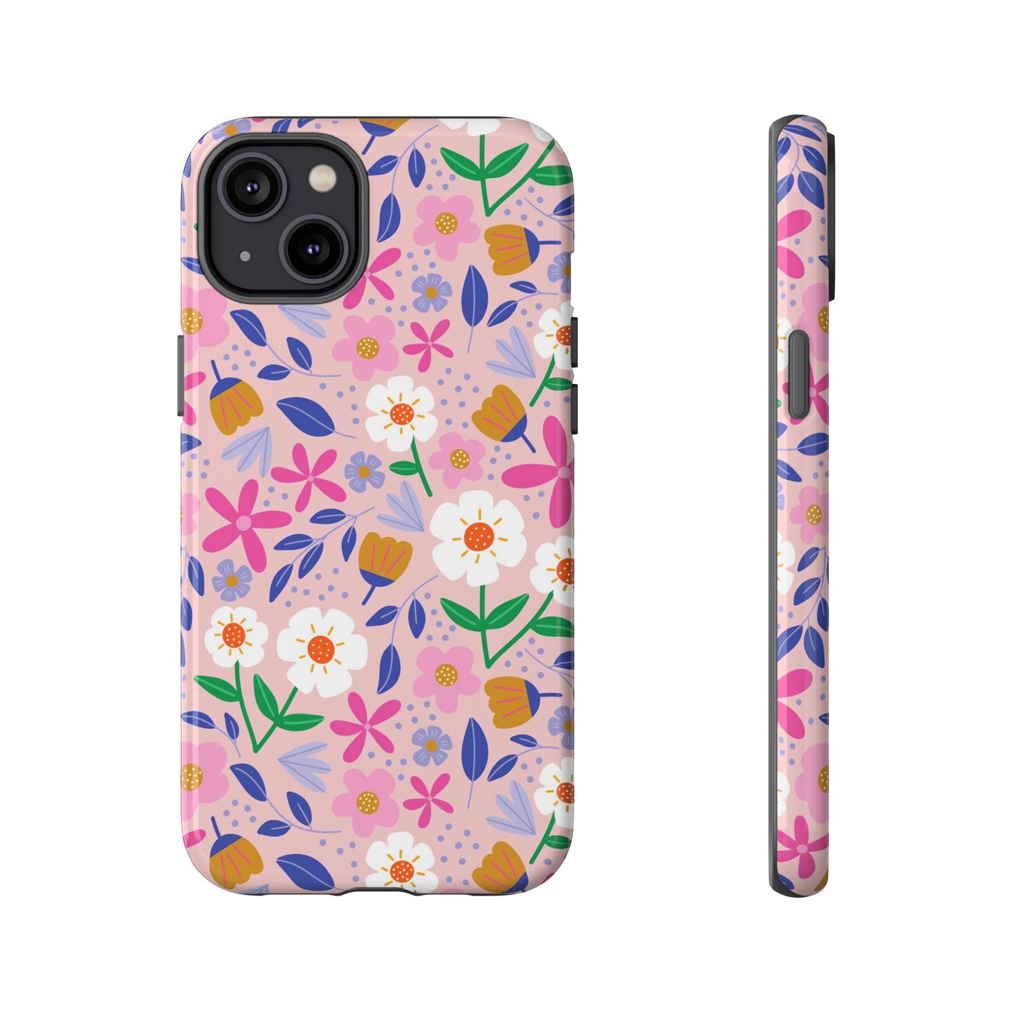 Phone Case: Blooms on Pink