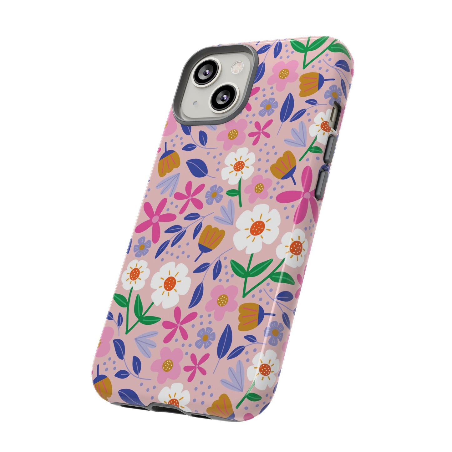 Phone Case: Blooms on Pink