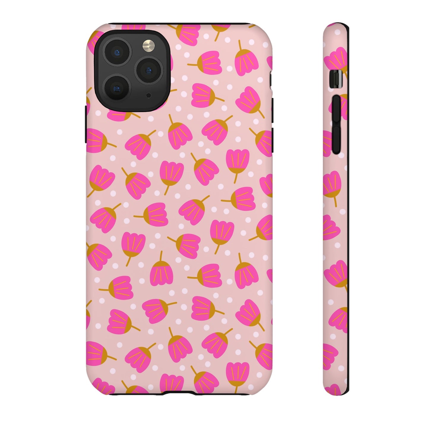 Phone Case: Bright Pink Flowers