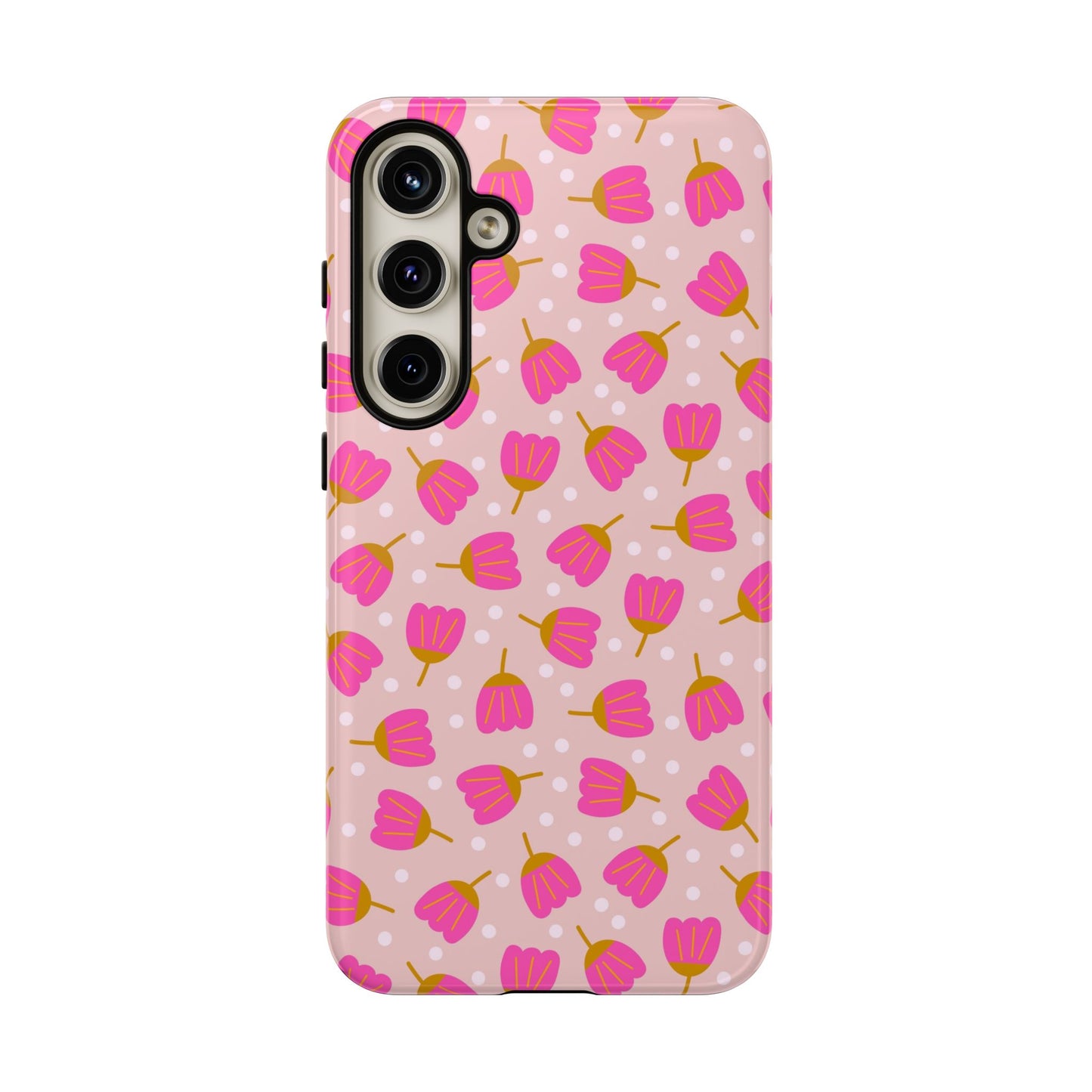Phone Case: Bright Pink Flowers