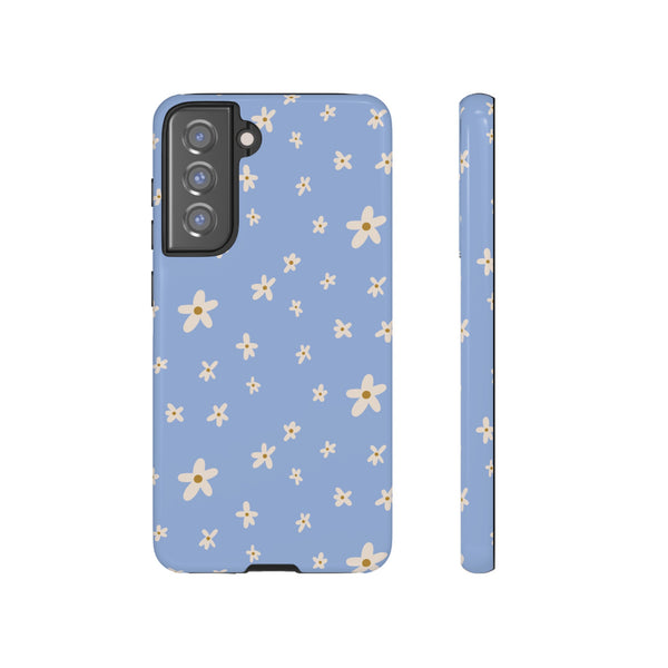 Phone Case: Daisies on Blue