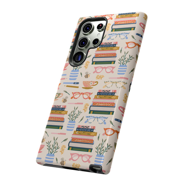 Phone Case: Bookish on Cream