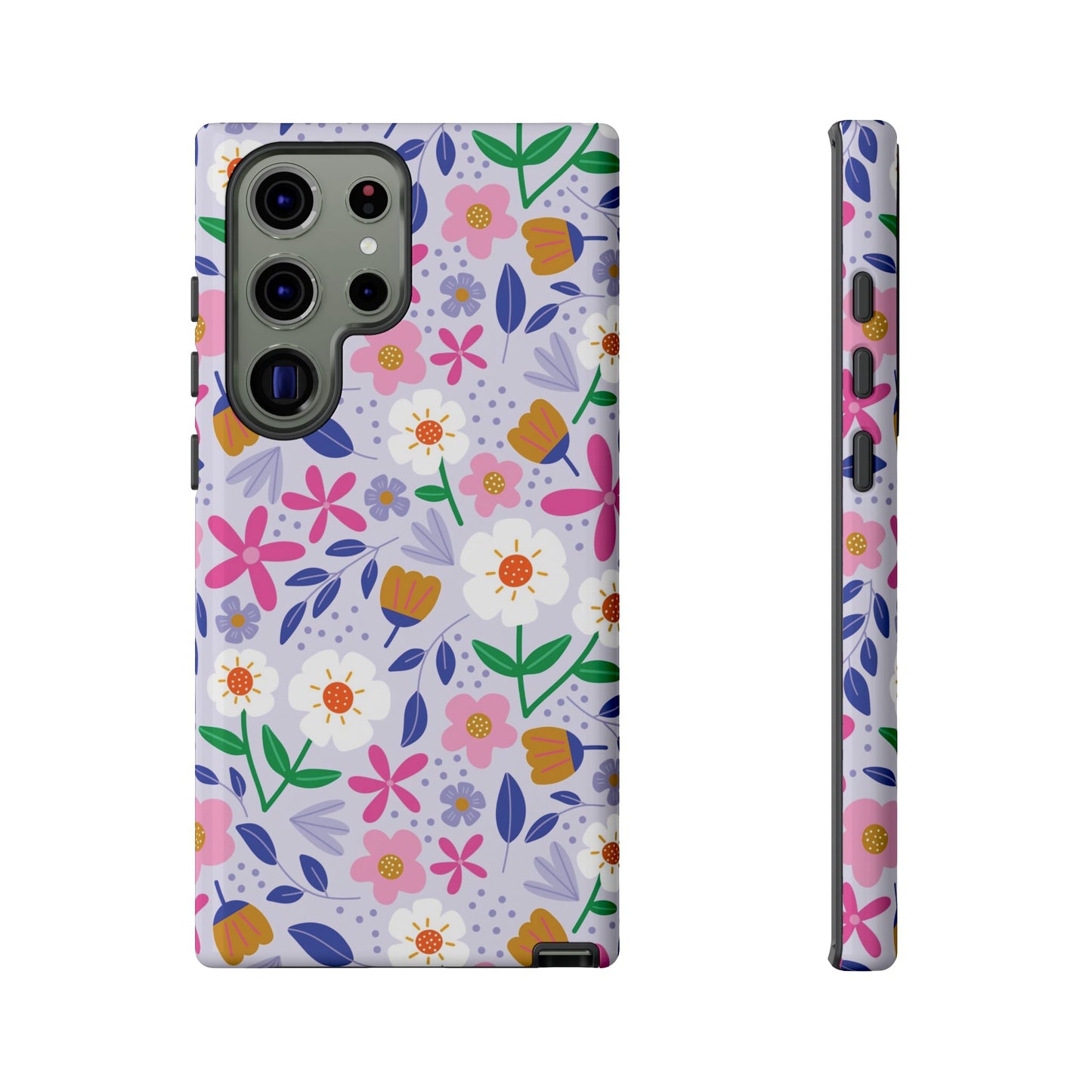 Phone Case: Blooms on Lilac