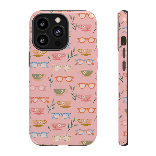 Phone Case: Tea Cups and Glasses