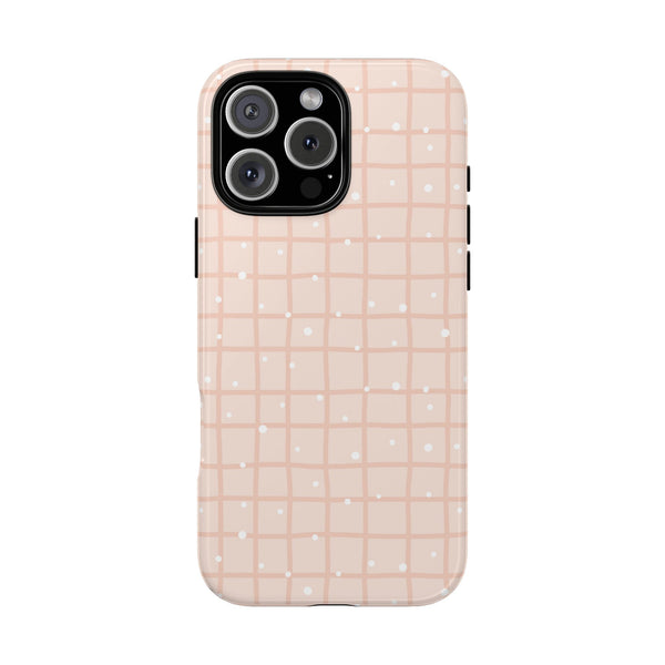 Phone Case: Grid with White Dots
