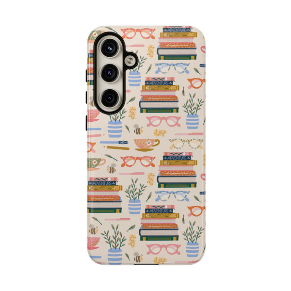 Phone Case: Bookish on Cream