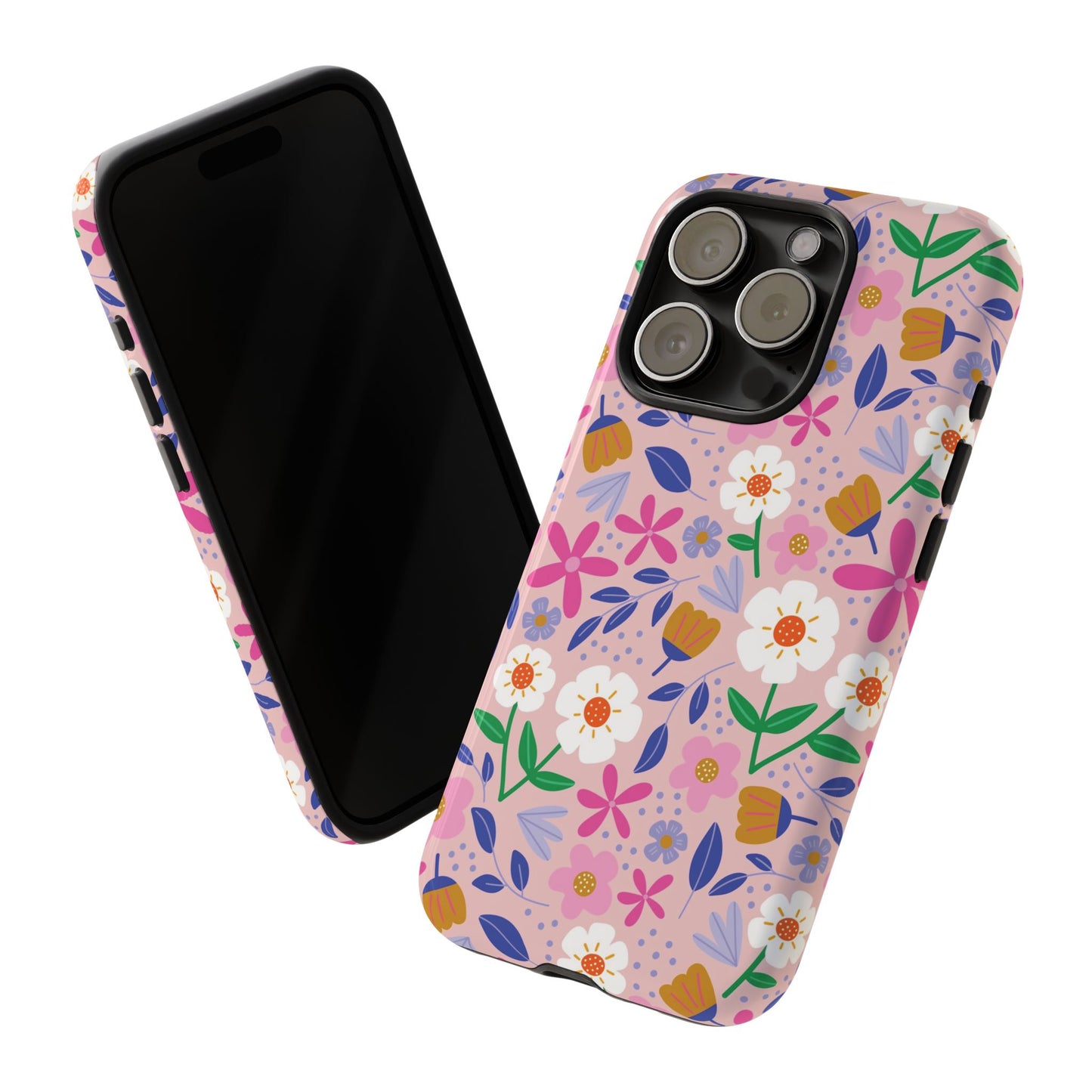 Phone Case: Blooms on Pink