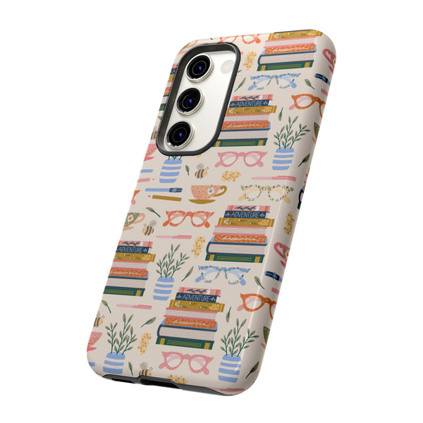 Phone Case: Bookish on Cream