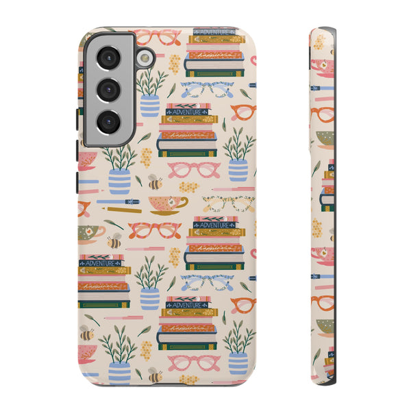 Phone Case: Bookish on Cream
