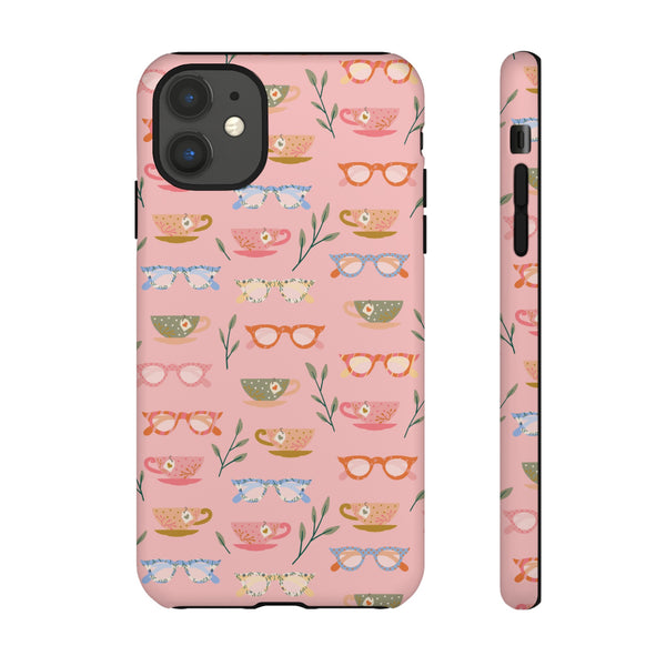 Phone Case: Tea Cups and Glasses