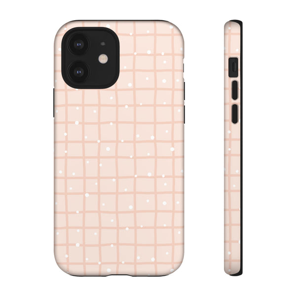 Phone Case: Grid with White Dots