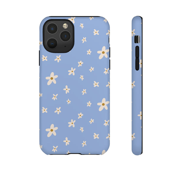 Phone Case: Daisies on Blue