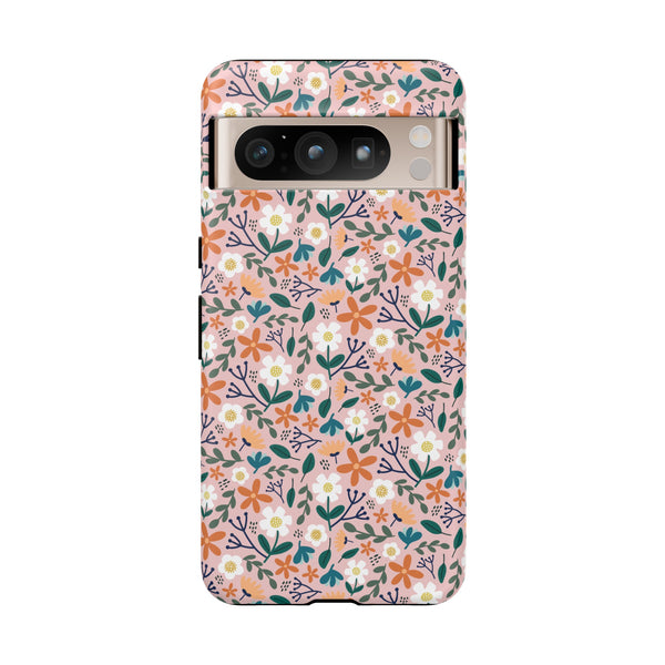 Phone Case: Florals on Pink
