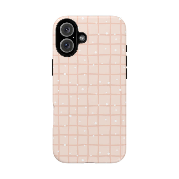 Phone Case: Grid with White Dots