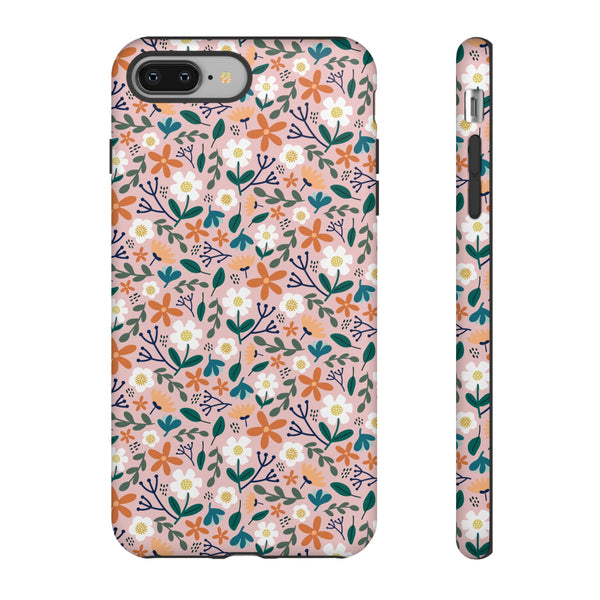Phone Case: Florals on Pink