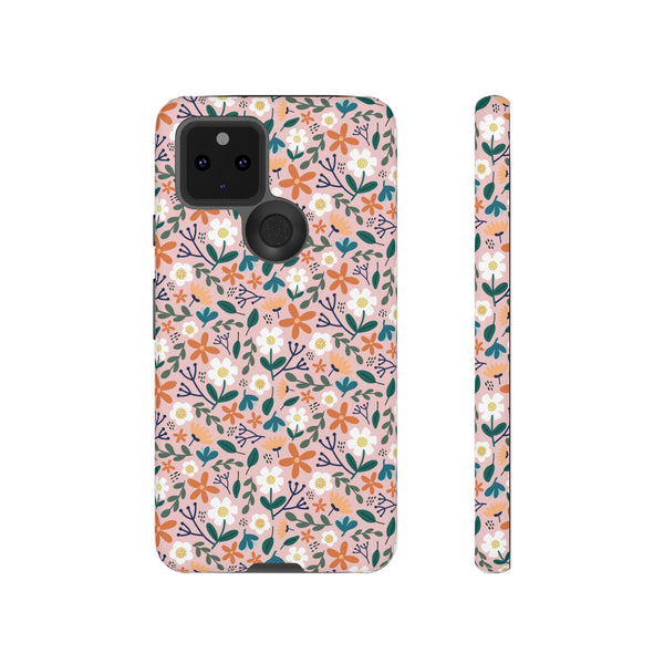 Phone Case: Florals on Pink