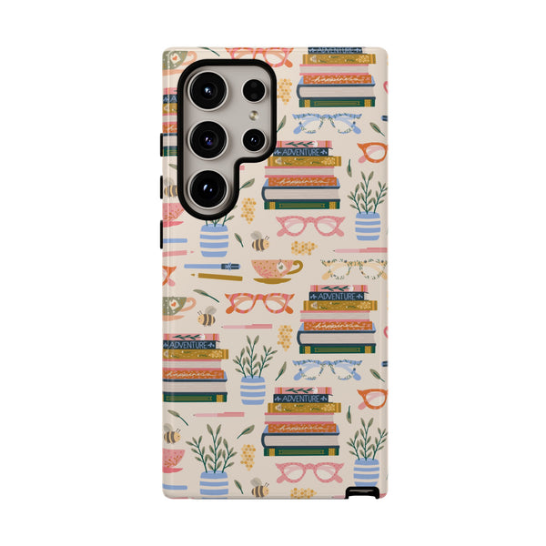 Phone Case: Bookish on Cream