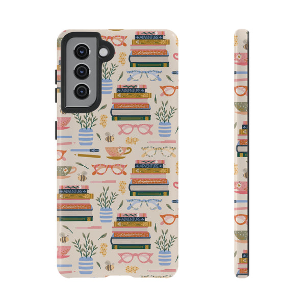 Phone Case: Bookish on Cream