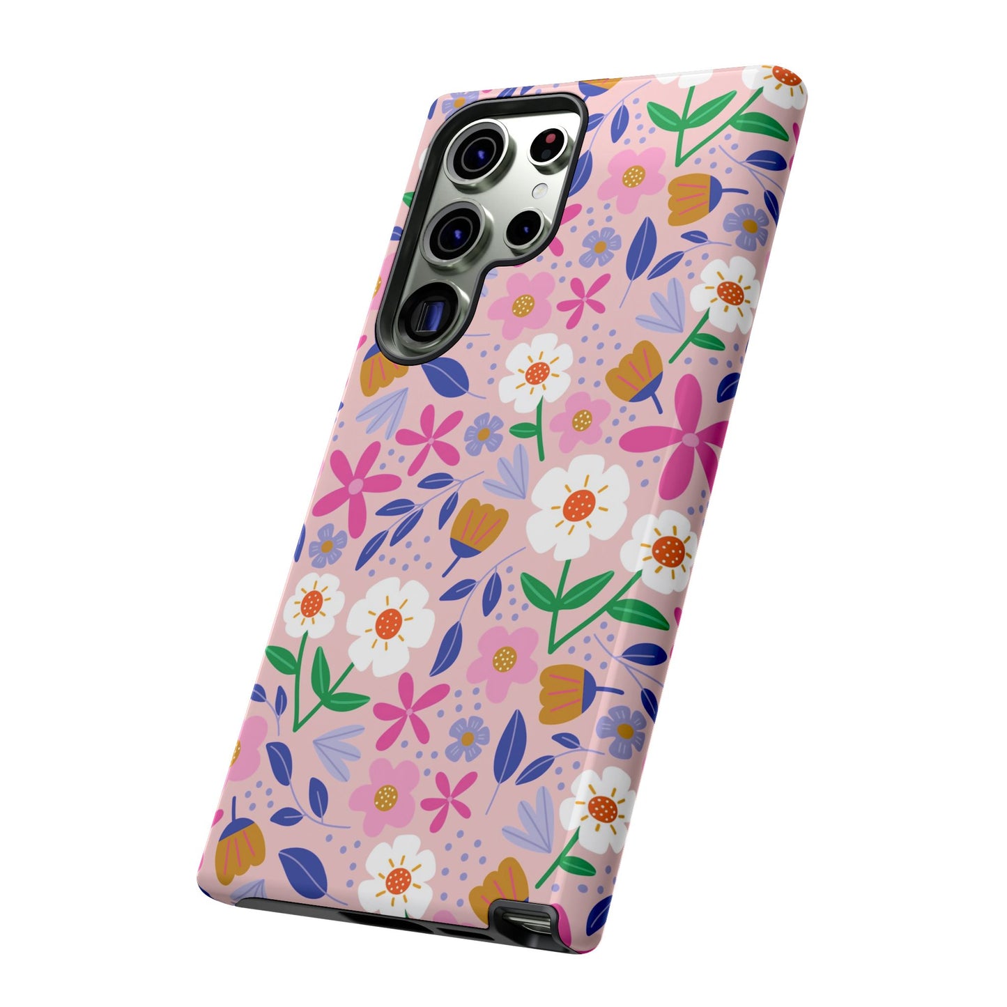 Phone Case: Blooms on Pink