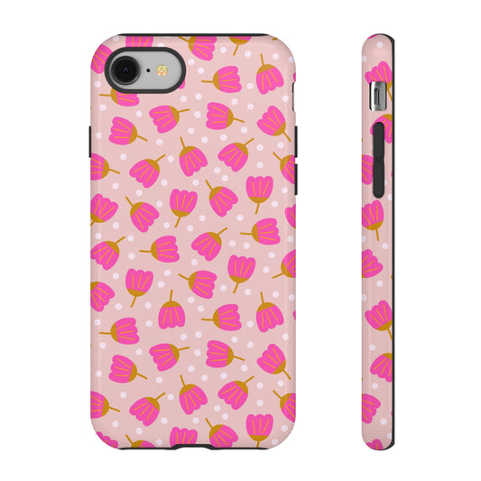 Phone Case: Bright Pink Flowers