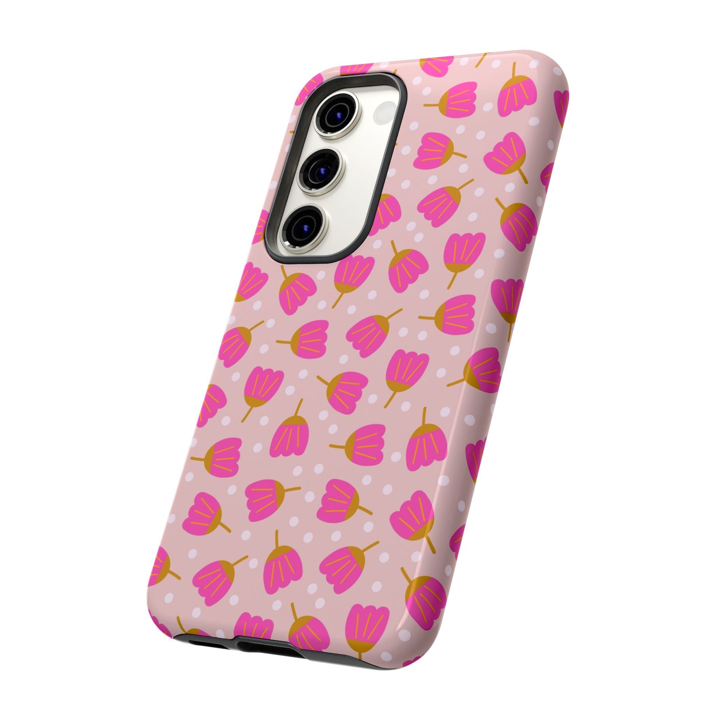 Phone Case: Bright Pink Flowers