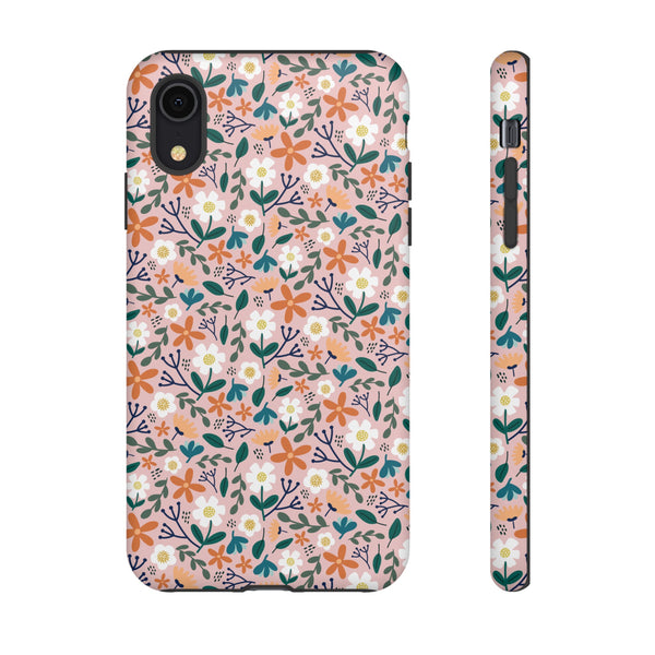 Phone Case: Florals on Pink