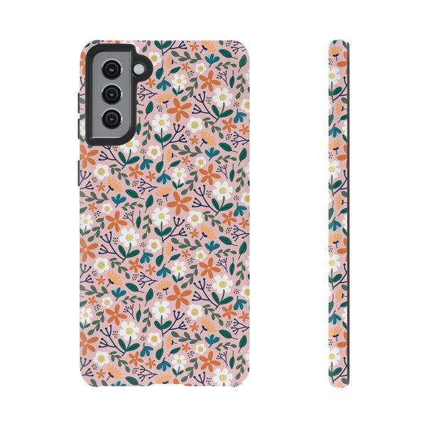 Phone Case: Florals on Pink
