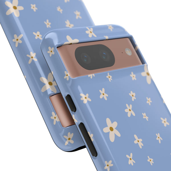 Phone Case: Daisies on Blue