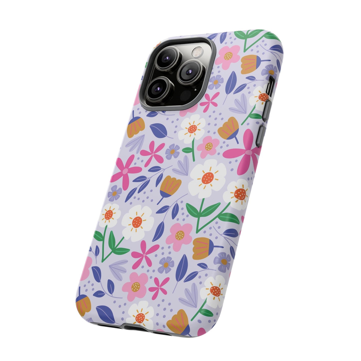 Phone Case: Blooms on Lilac