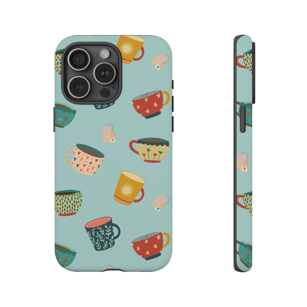 Phone Case: Tea Cups and Tea Bags