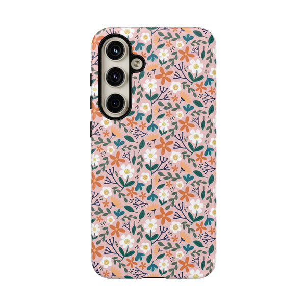 Phone Case: Florals on Pink