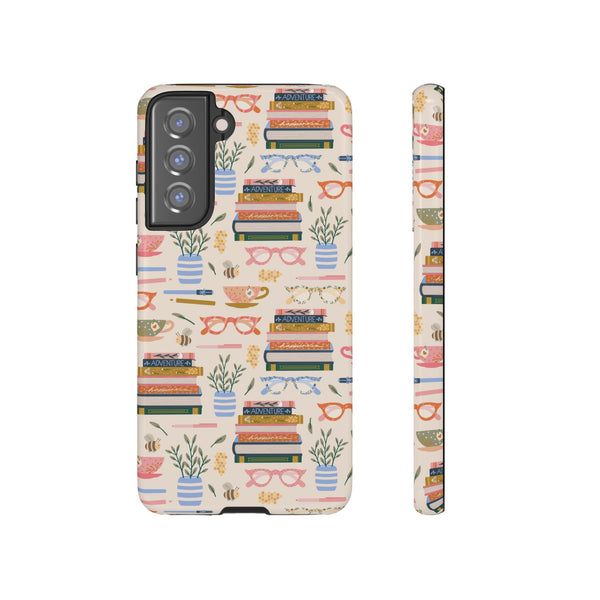 Phone Case: Bookish on Cream