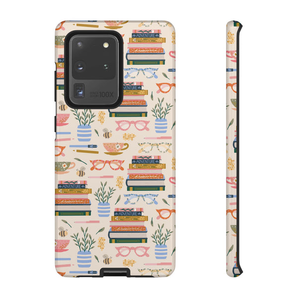 Phone Case: Bookish on Cream