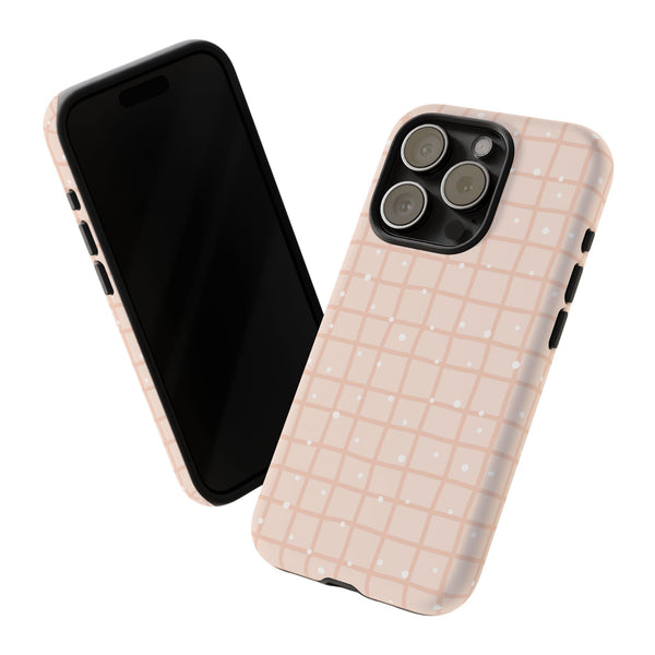 Phone Case: Grid with White Dots