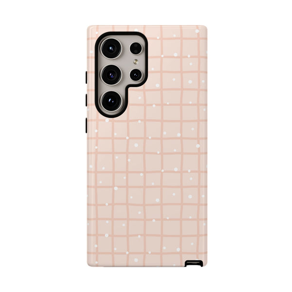 Phone Case: Grid with White Dots
