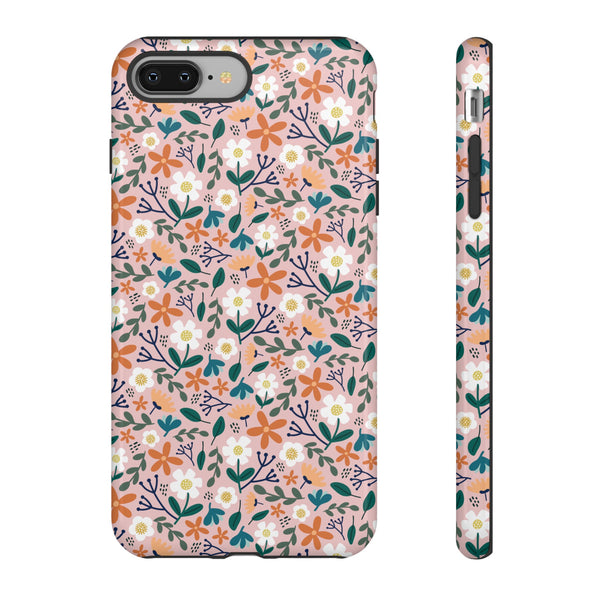 Phone Case: Florals on Pink