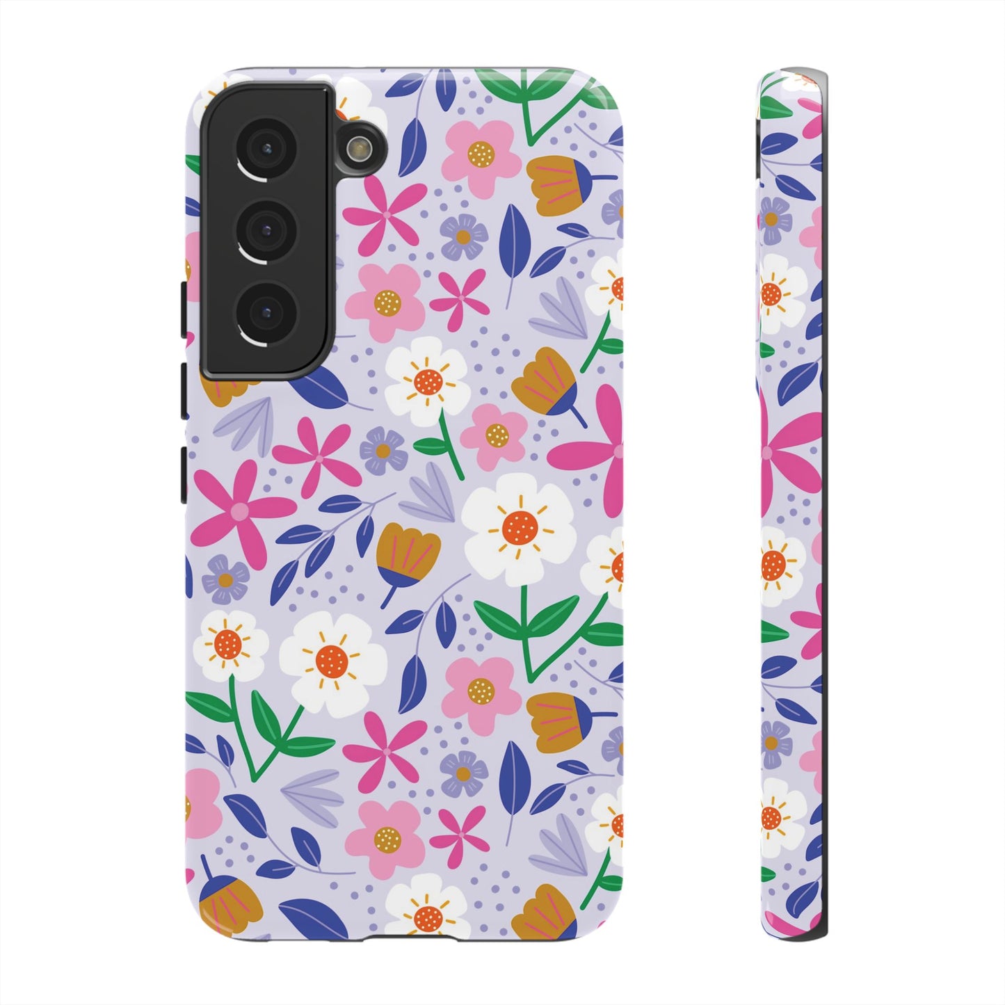 Phone Case: Blooms on Lilac